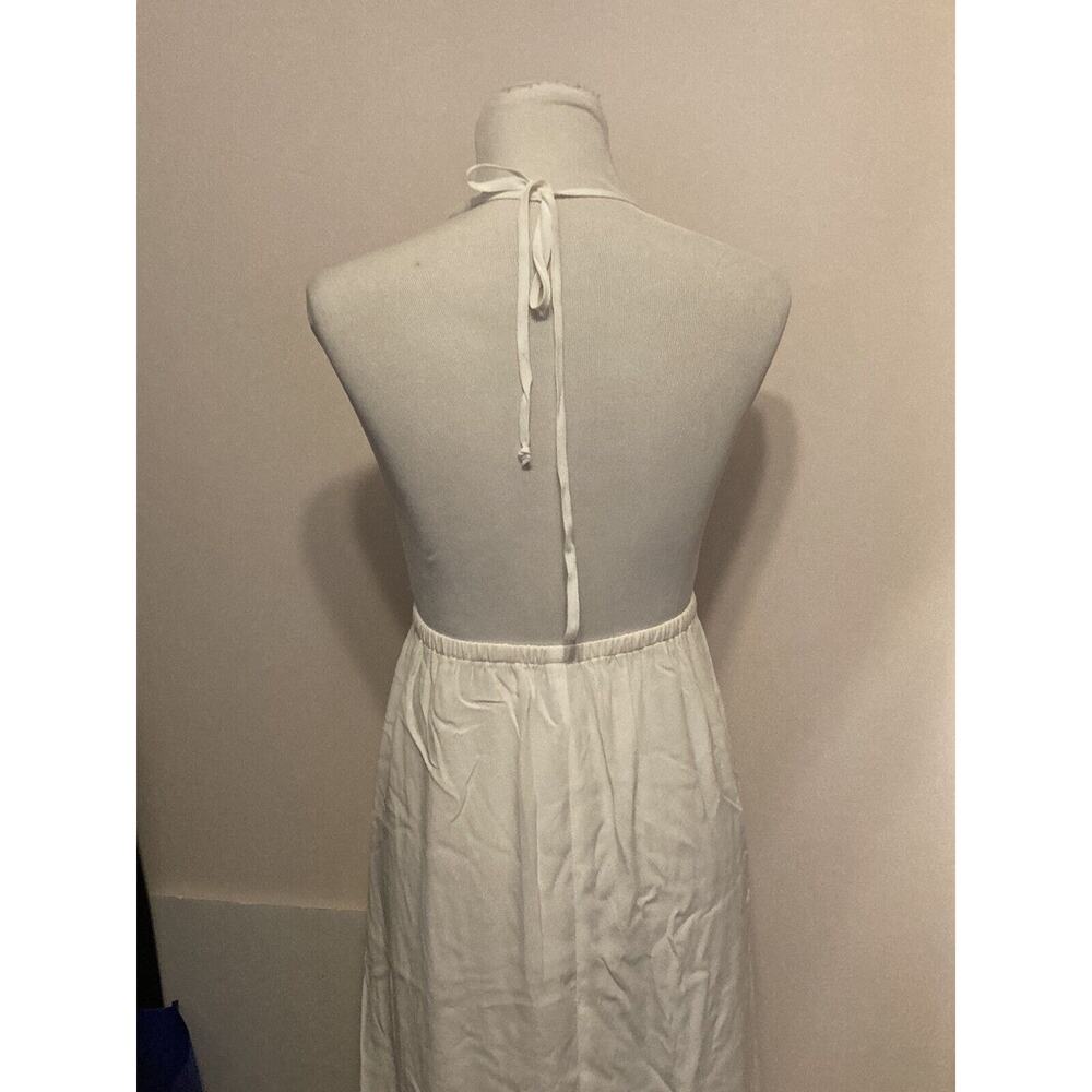 Rachel Pally Naomi Maxi Maternity Dress •M• Ivory Halter Gown $248 NWT! - Picture 4 of 7